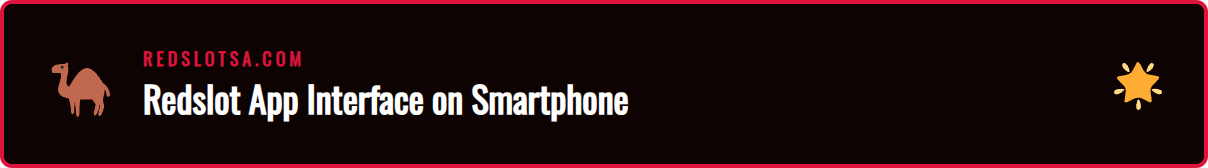 A smartphone displaying the main lobby of the Redslot App GCC, showcasing popular slot games and a clear user interface.