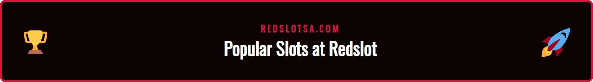 A collage of popular slot game icons available at Redslot casino for players in Saudi Arabia and KSA.