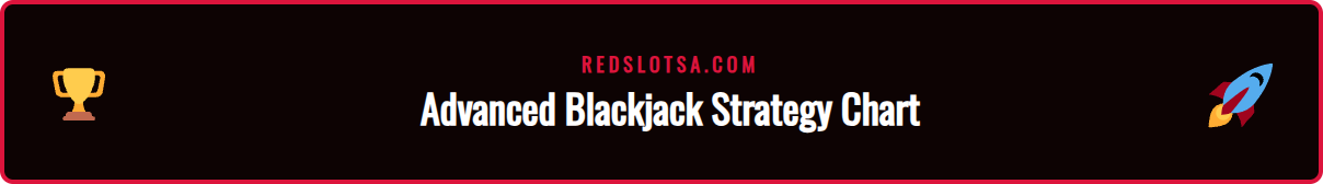 A basic strategy chart for Redslot Live Blackjack, detailing when to hit, stand, double down, or split for KSA players.